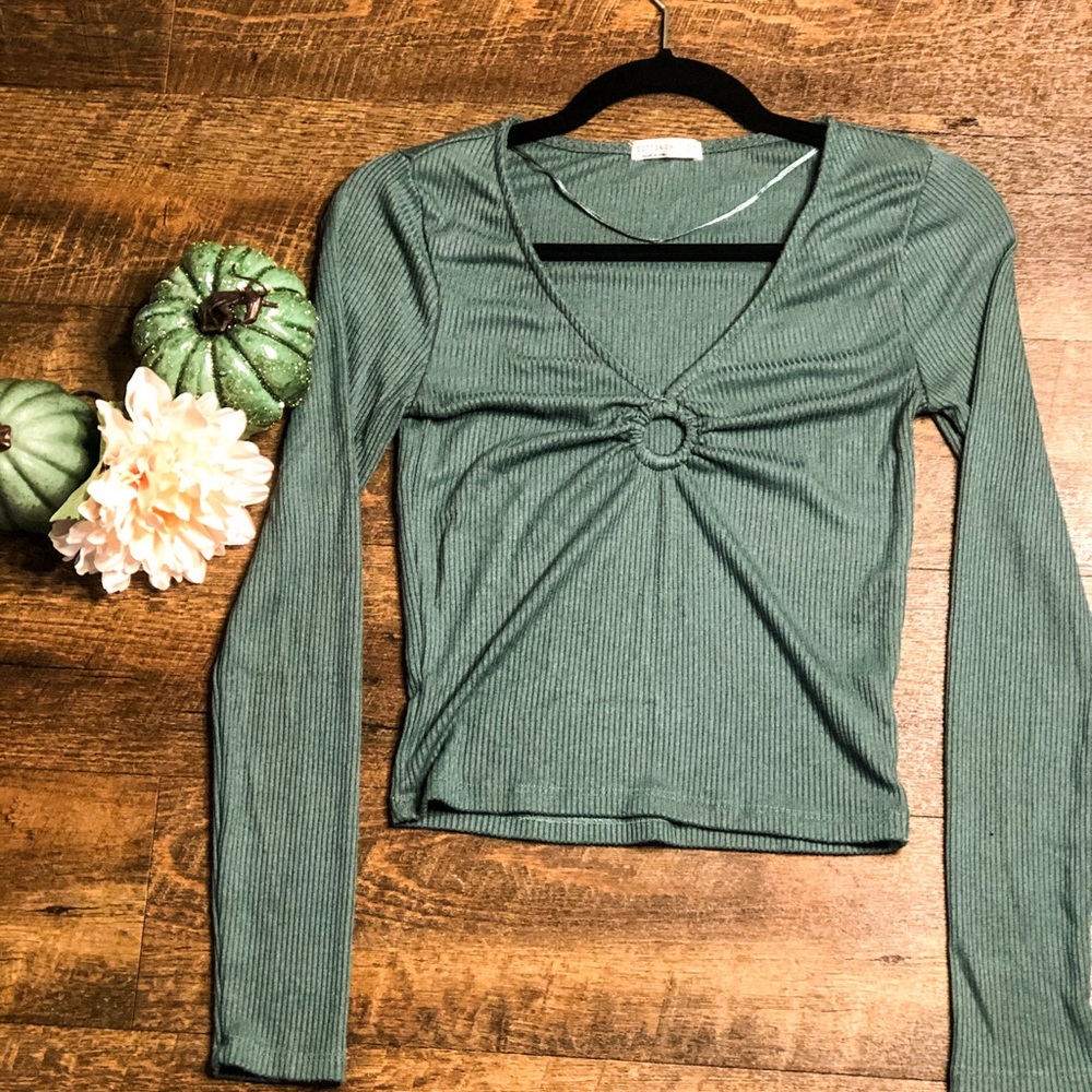 Ribbed Fall crop top